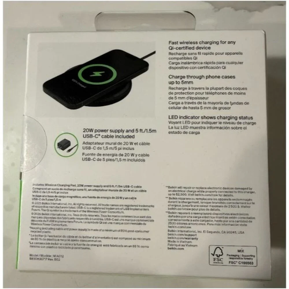 Belkin BoostCharge 15W Qi Wireless Charging Pad